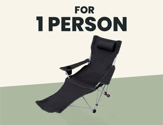 1x LoungeBack Camping Chair (Single Chair)