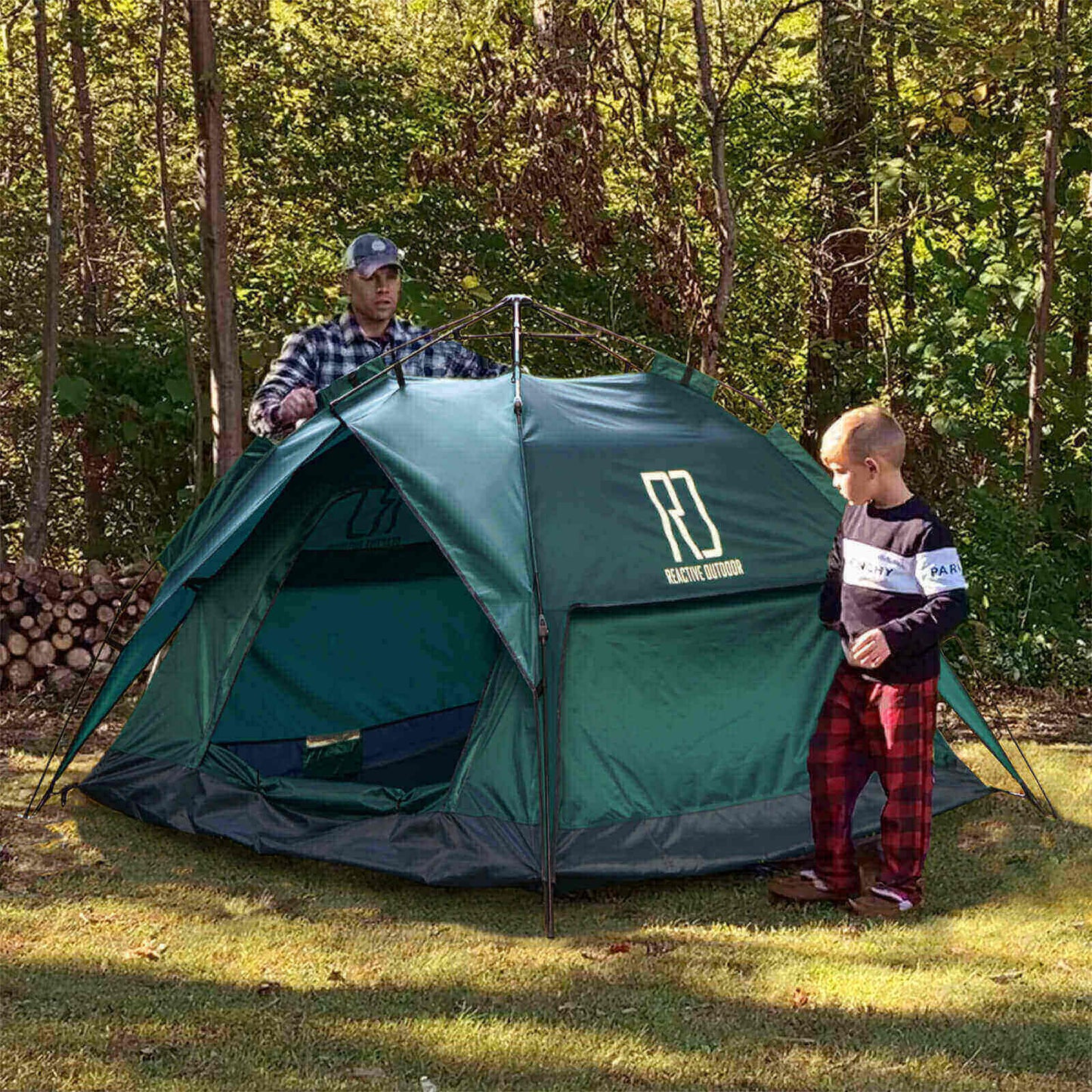Large-Sized 3 Secs Tent + FREE Camping Tarp (For 2-3 Person, CA)