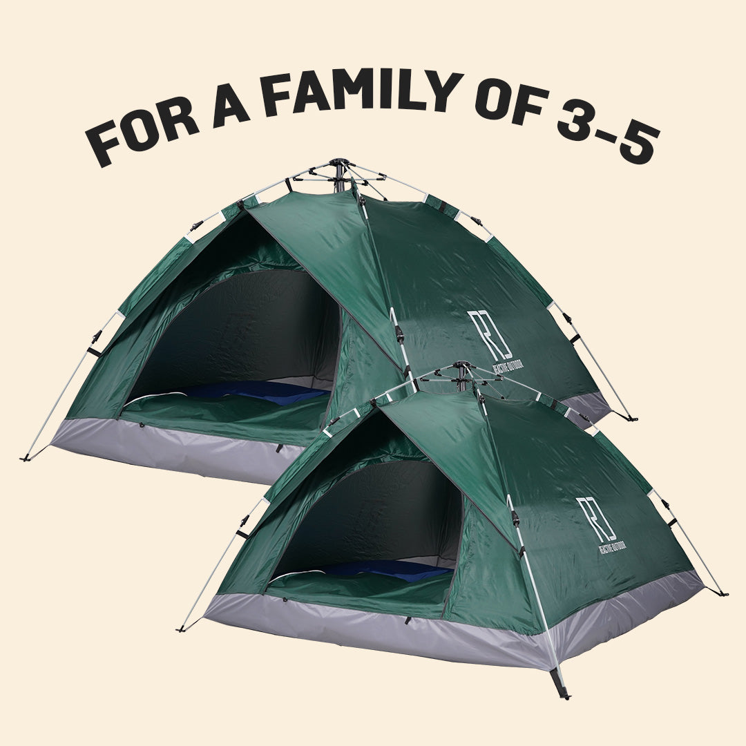 1 Small-Sized + 1 Large-Sized 3 Secs Tent (Family Package)